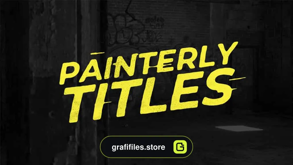 پروژه افترافکت تایتل Painterly Titles