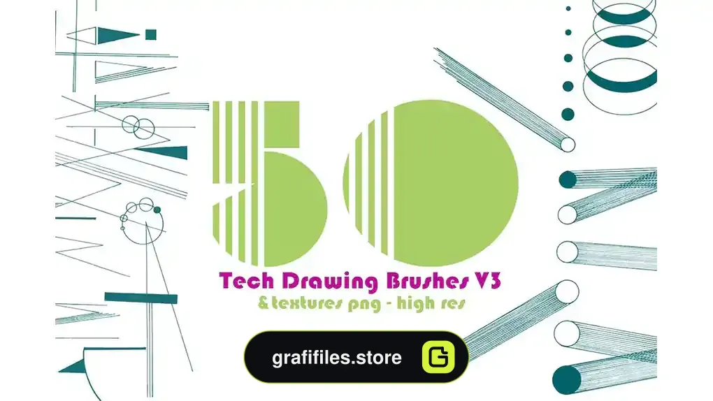 براش نقشه کشی فنی Technical Drawing Brushes & Transparent Png's