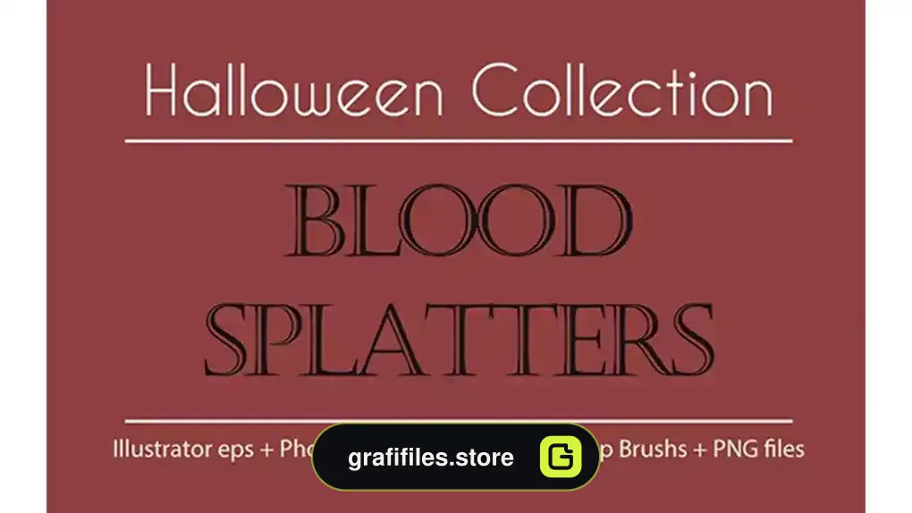 براش پاشیدن خون Halloween Collection - Blood Splatters