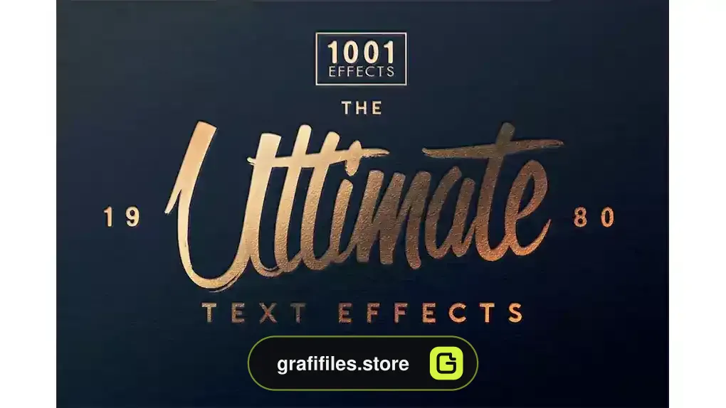 افکت متن فتوشاپ The Ultimate 1001 Text Effects