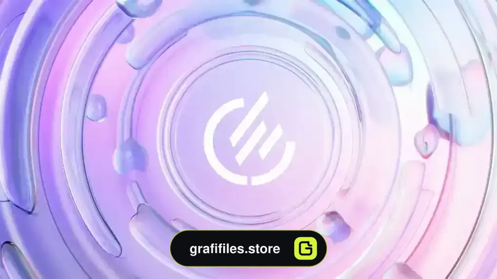 پروژه افترافکت نمایش لوگو با حباب شیشه ایی Bubble Glass Logo Reveal 3D