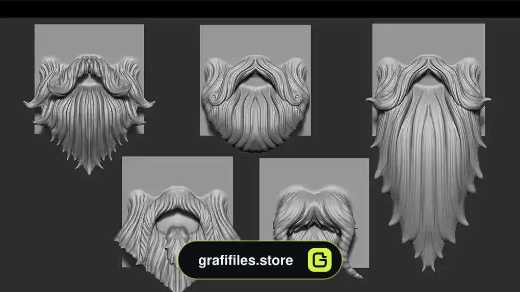براش زیبراش ریش Zbrush – Beards VDM Brush