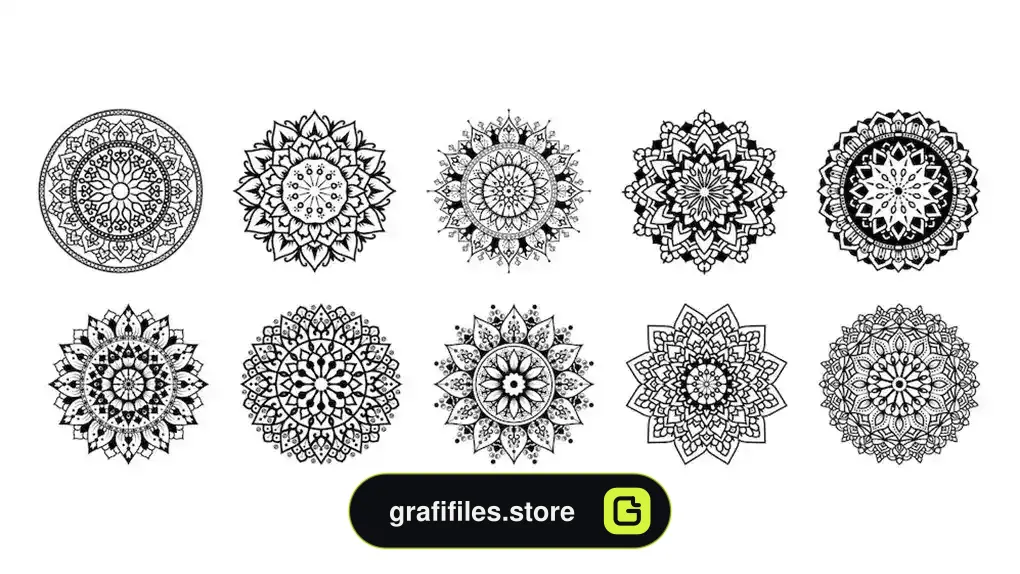 دانلود 14 طرح وکتور ماندالا – Mandala
