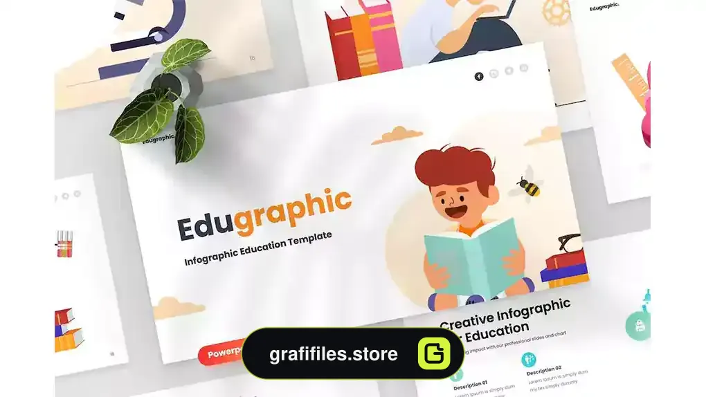 قالب پاورپوینت اینفوگرافیک تحصیلی