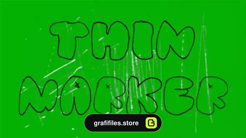 پروژه پریمیر انیماتور متن Thin Marker Text Animator