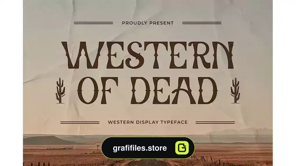 فونت انگلیسی Western of Dead