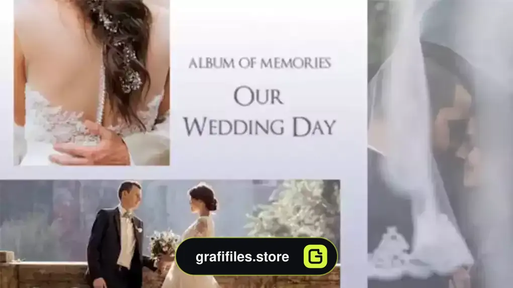 پروژه افترافکت اسلایدشو عروسی Wedding Slideshow