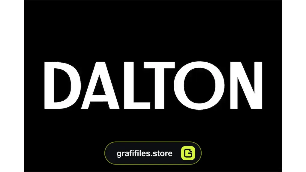 فونت انگلیسی ساده Dalton - Business Font
