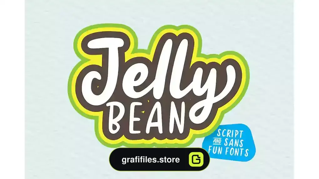 فونت انگلیسی دست نویس Jellly Bean Script & Sans Fun Font