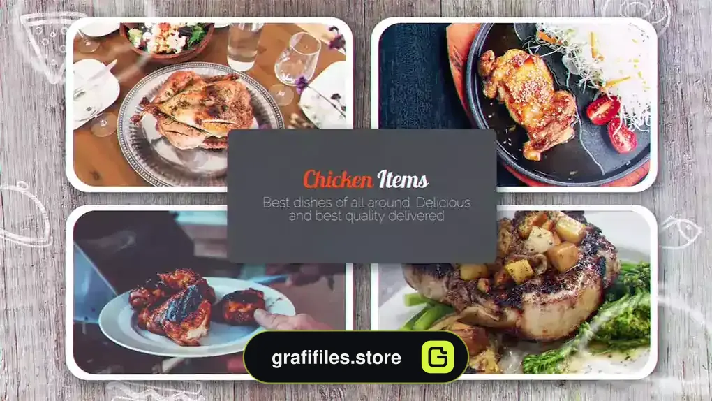 پروژه افترافکت تیزر تبلیغاتی رستوران Restaurants Promo