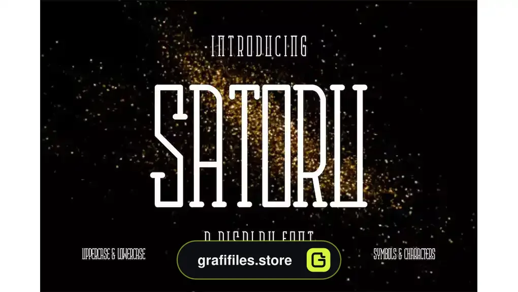 فونت انگلیسی مدرن Satoru