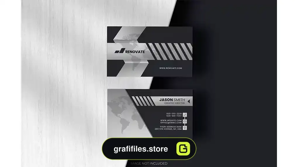 موکاپ کارت ویزیت مدرن Business card mockup