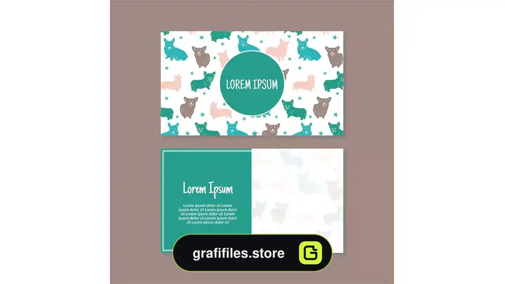 طرح لایه باز کارت ویزیت دامپزشکی 2