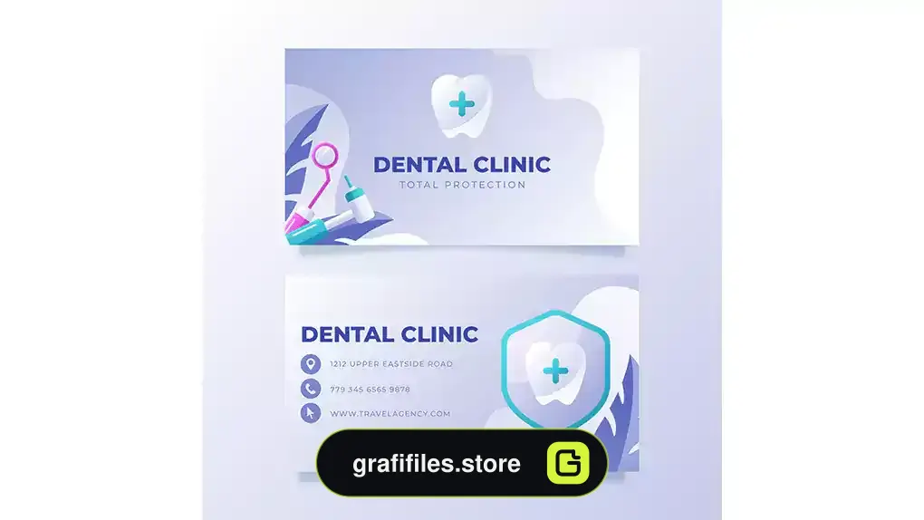 طرح لایه باز کارت ویزیت دندانپزشکی 7