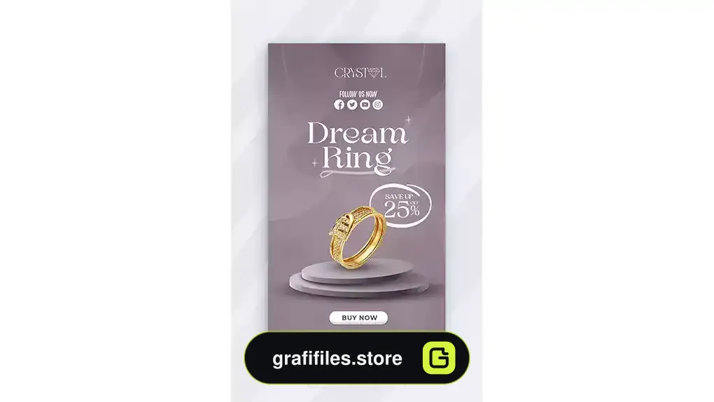 طرح لایه باز استوری اینستاگرام طلا فروشی 3