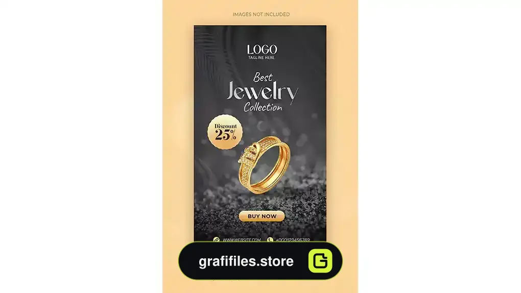 طرح لایه باز استوری اینستاگرام طلا فروشی 5