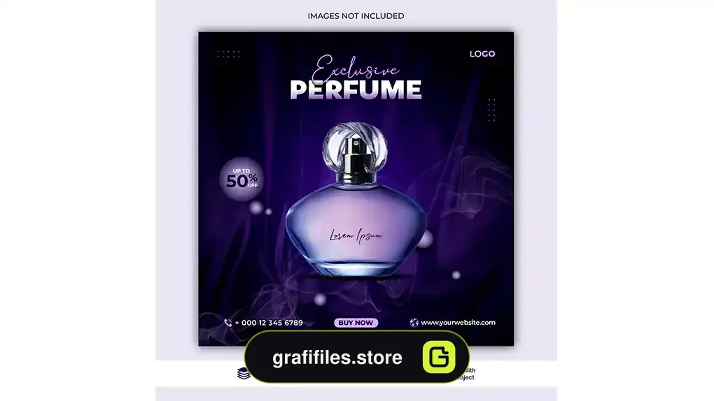 طرح لایه باز پست اینستاگرام عطر و ادکلن 3