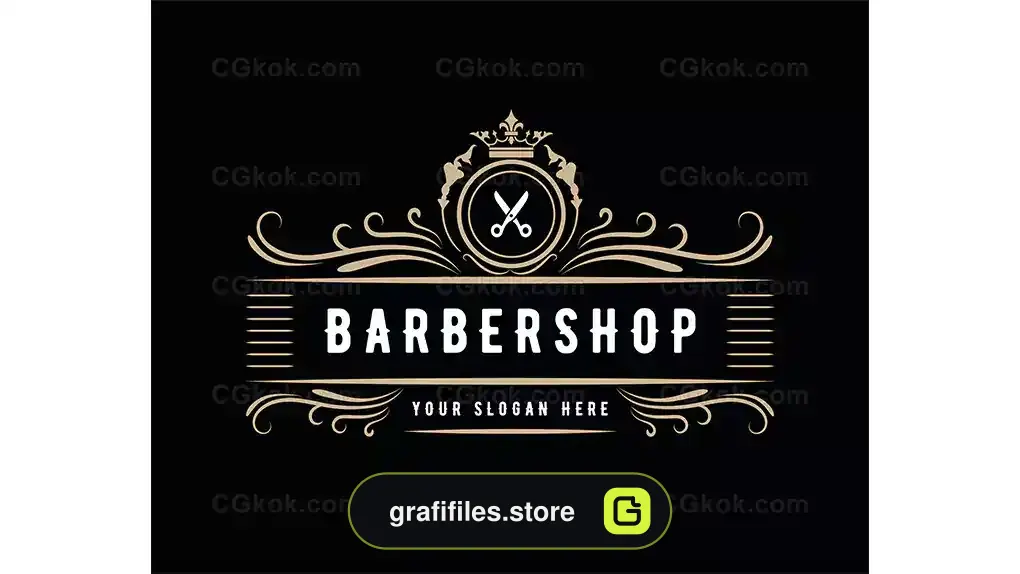 لوگو آرایشگاه مردانه وینتیج