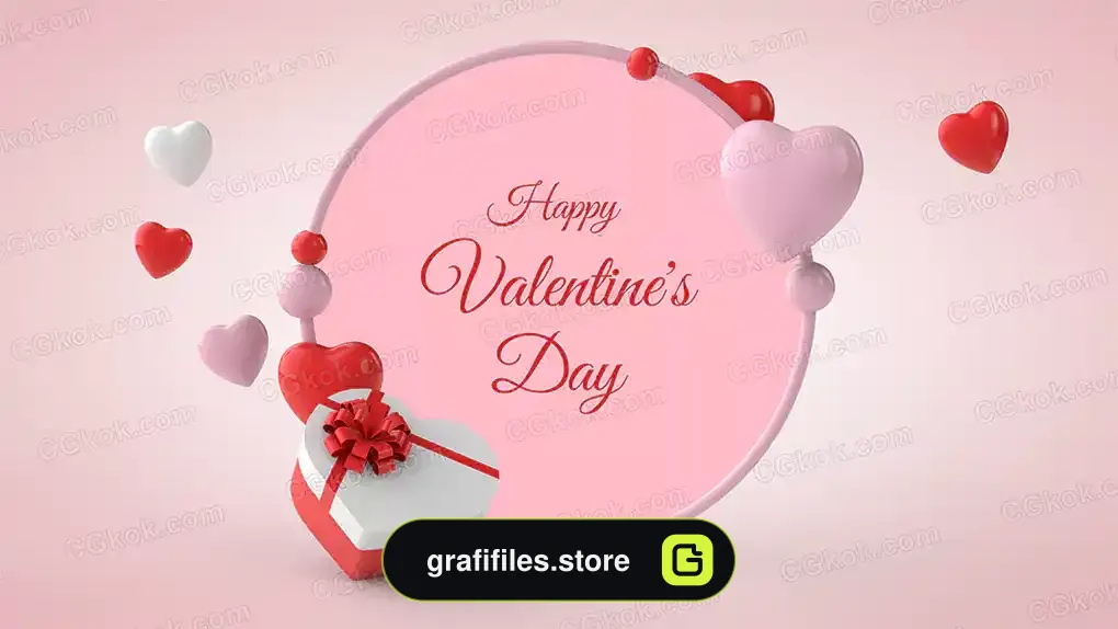 موکاپ کارت پستال ولنتاین