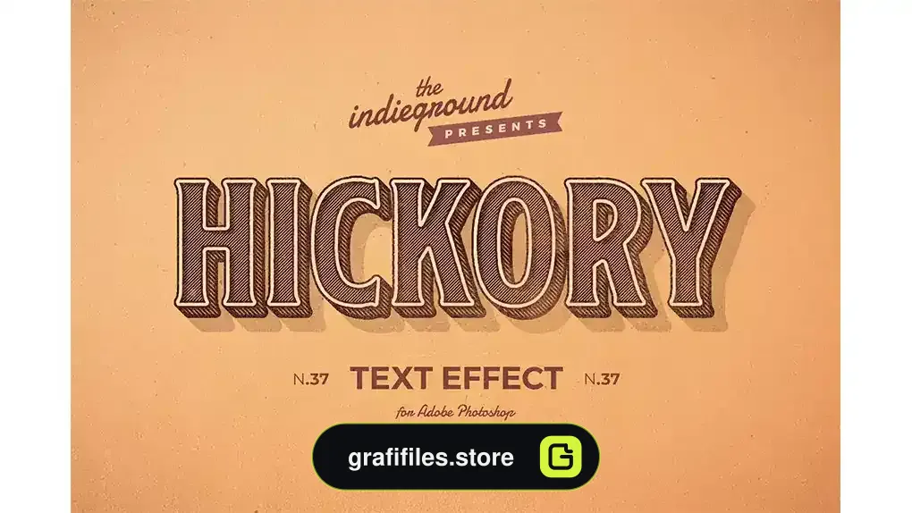 افکت متن رترو وینتیج Retro Vintage Text Effect N.37