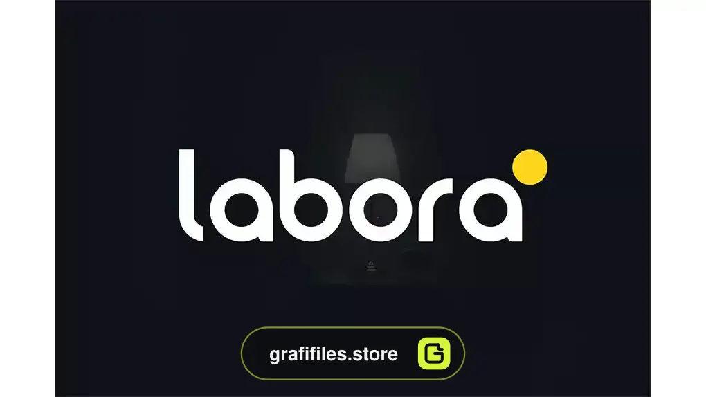 فونت انگلیسی مدرن Labora Rounded Font