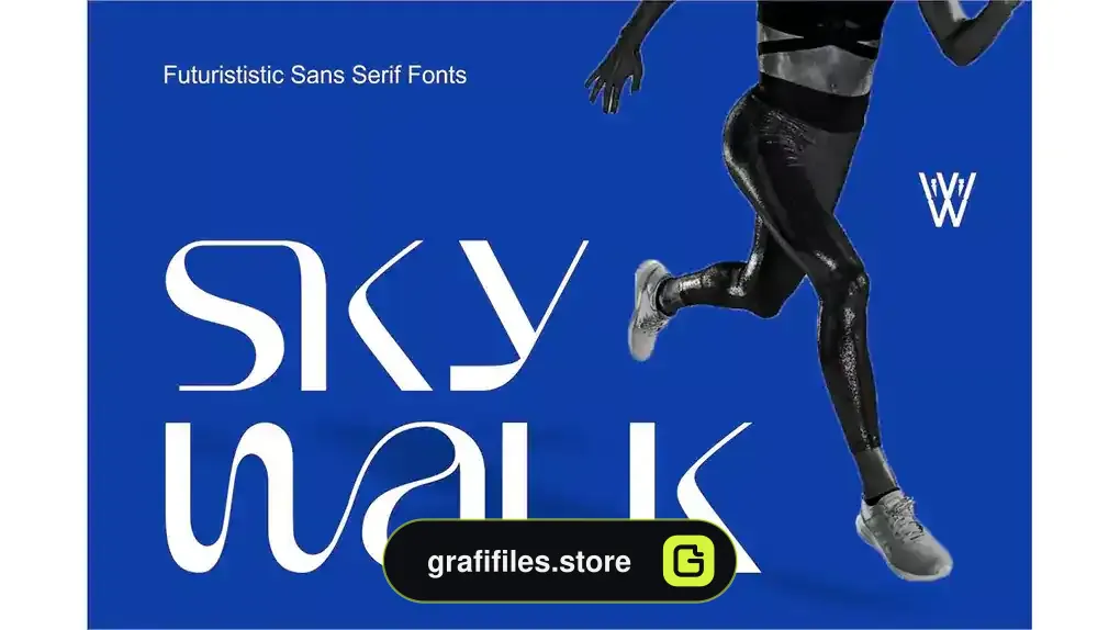 فونت انگلیسی مدرن Sky Walk | Elegant Futurisitic Font
