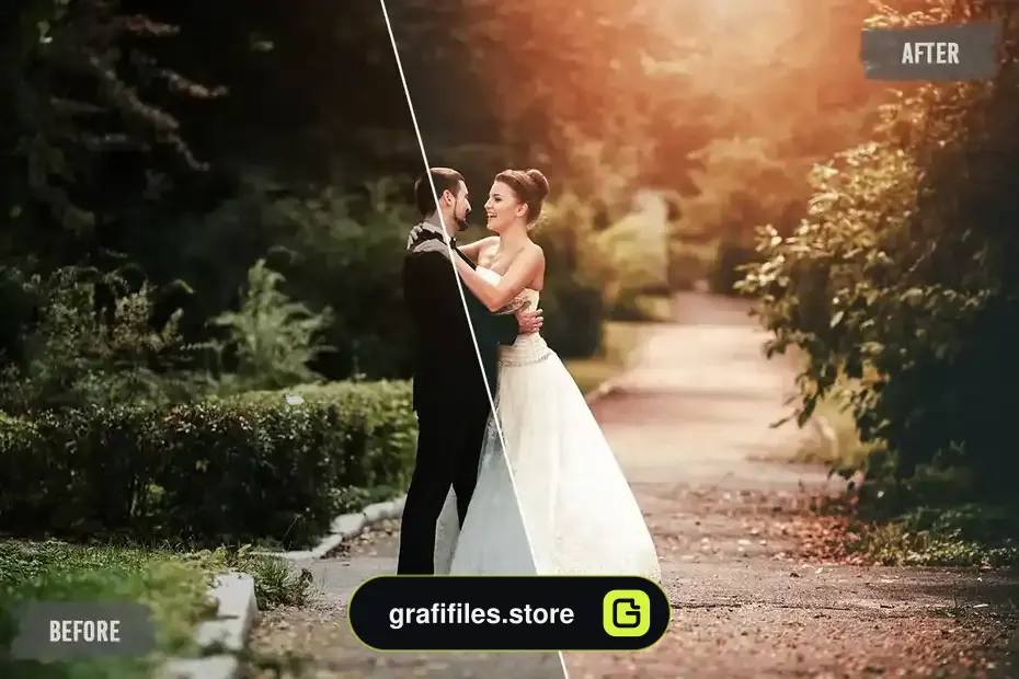 دانلود پریست رنگ عروسی رمانتیک Romantic Wedding LUTs Pack - 8 پریست رنگ عروسی رمانتیک - 7