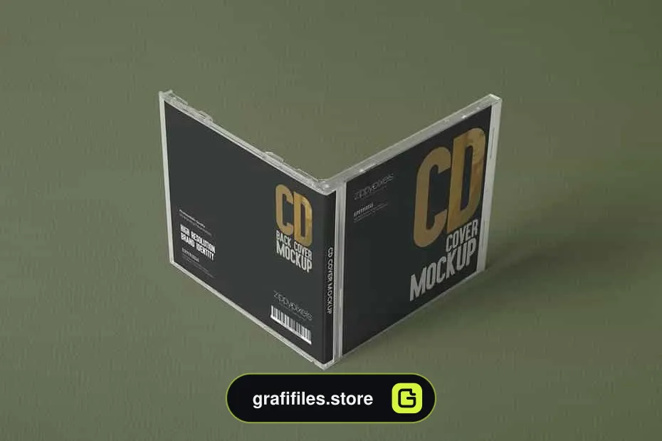 موکاپ کاور سی دی CD Cover Mockups