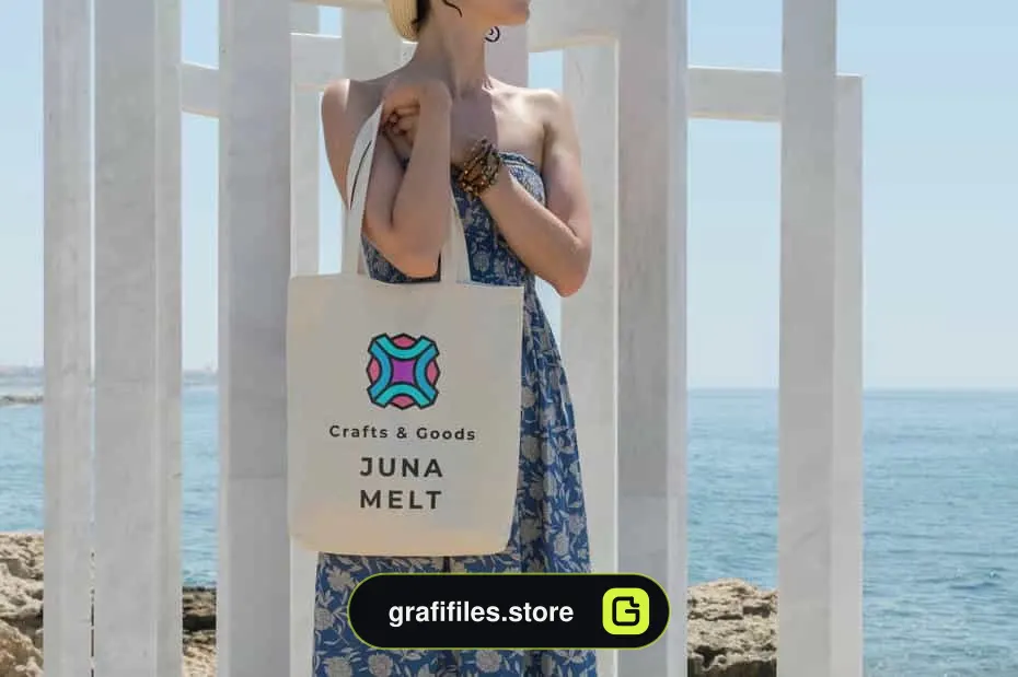 موکاپ ساک دستی Canvas Tote Bag Mockups Pack Vol. 3