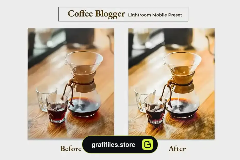 دانلود پریست لایت روم قهوه Coffee Blogger Lightroom Mobile Preset - 2 پریست لایت روم قهوه - 1