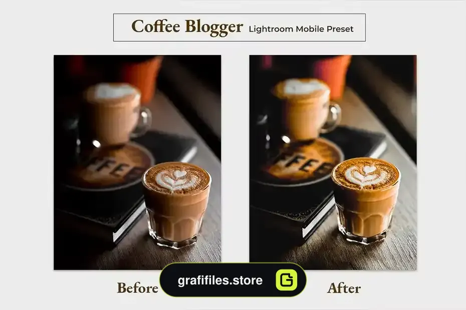 دانلود پریست لایت روم قهوه Coffee Blogger Lightroom Mobile Preset - 4 پریست لایت روم قهوه - 3