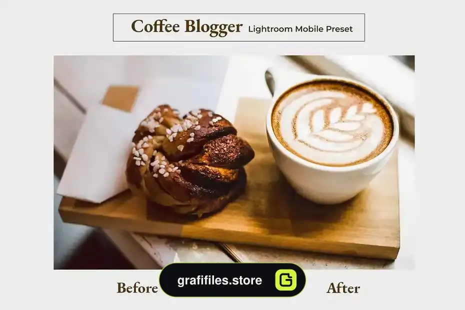 دانلود پریست لایت روم قهوه Coffee Blogger Lightroom Mobile Preset - 6 پریست لایت روم قهوه - 5