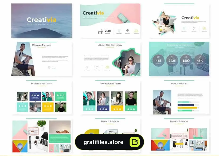 قالب پاورپوینت Creativia