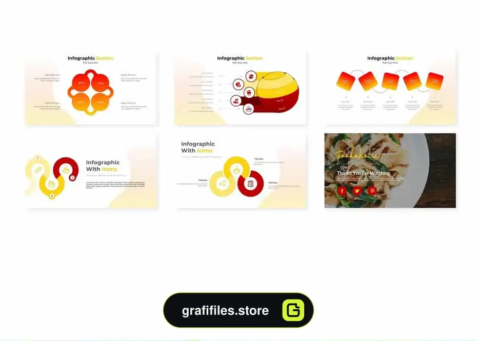 دانلود قالب پاورپوینت و گوگل اسلاید Foodaholic - Google Slides Template - 1 قالب پاورپوینت و گوگل اسلاید Foodaholic