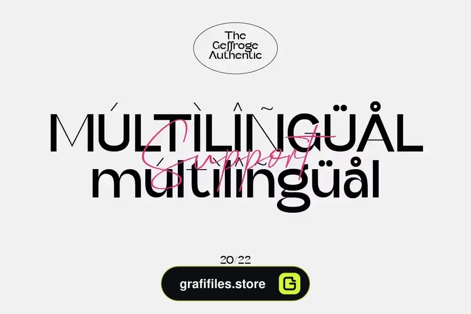 دانلود فونت انگلیسی Geffroge Authentic - Modern Classic Sans Typeface - 12 فونت انگلیسی Geffroge Authentic - 11