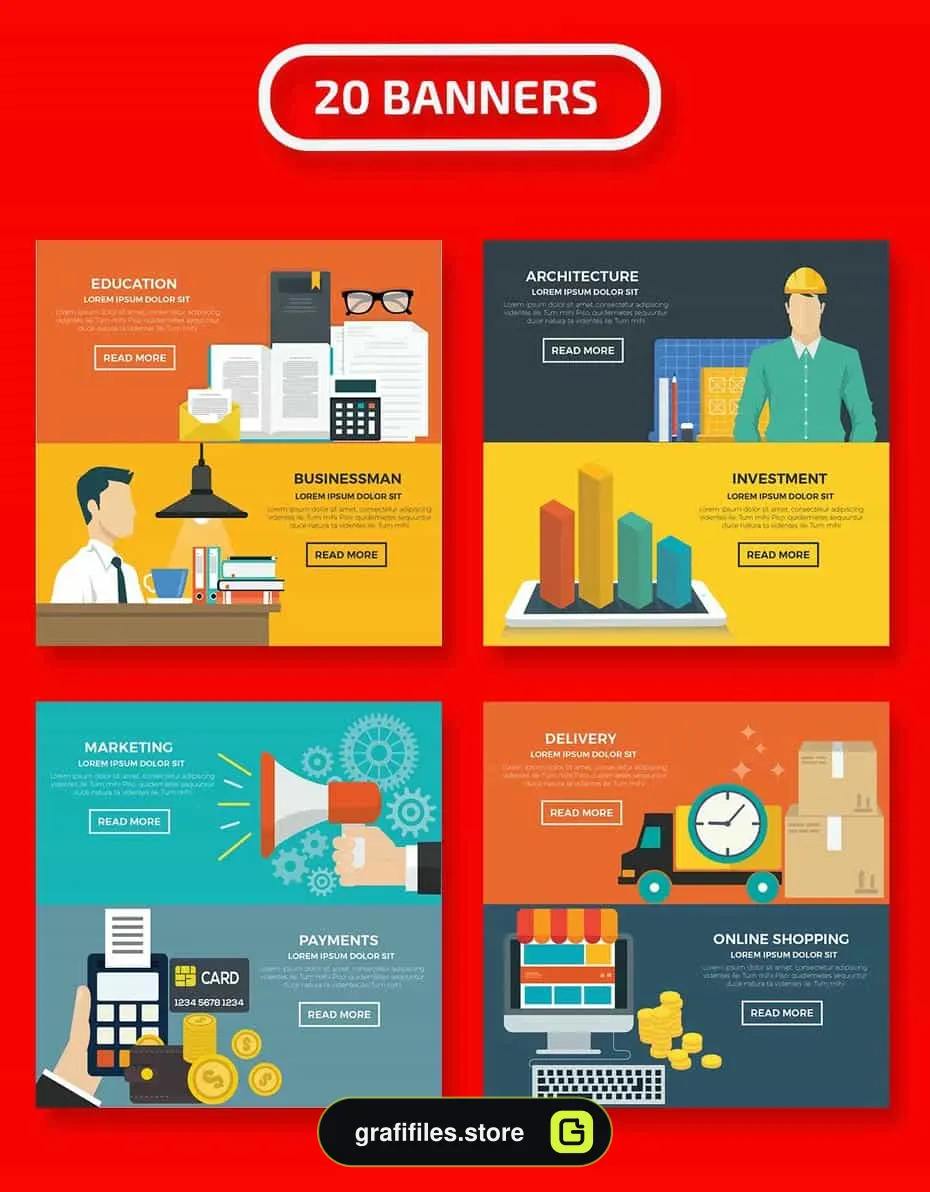 وکتور المان اینفوگرافیک Infographics Elements