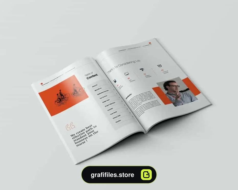 قالب ایندیزاین گزارش سالانه Mark Annual Report