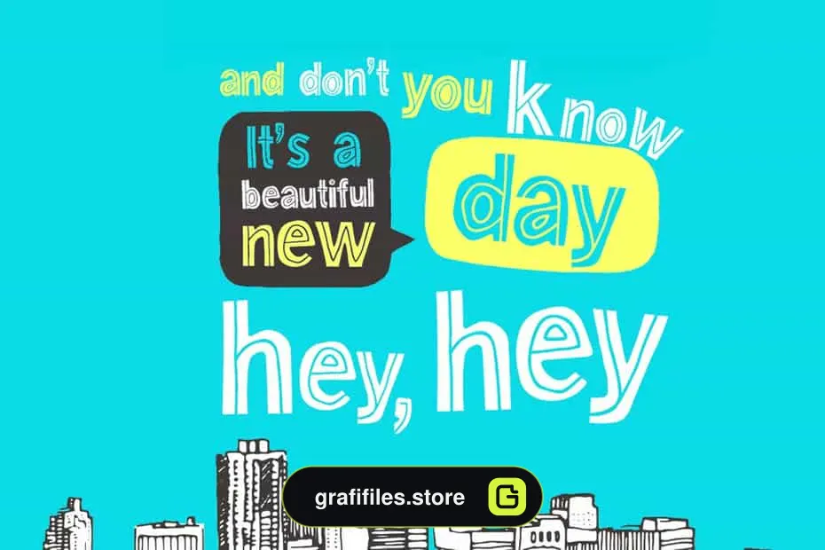 فونت انگلیسی Mr Blue Sky Font