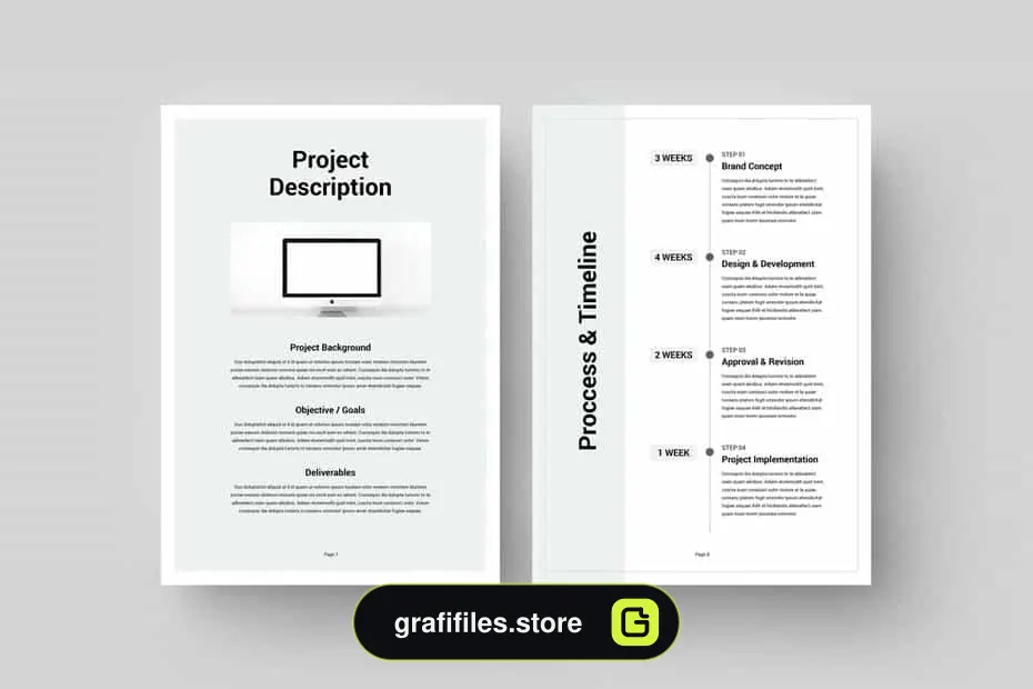 دانلود قالب آماده ورد پروپوزال Proposal | MS Word & Indesign - 10 دانلود قالب آماده ورد پروپوزال - 9