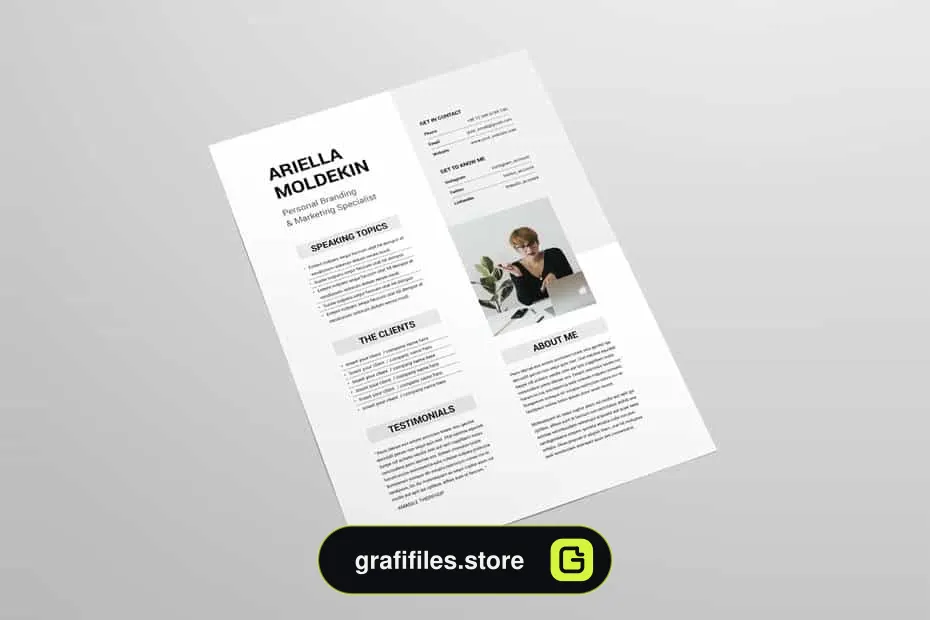 دانلود قالب آماده ورد Speaker Sheet | MS Word & Indesign - 3 قالب آماده ورد Speaker Sheet - 2