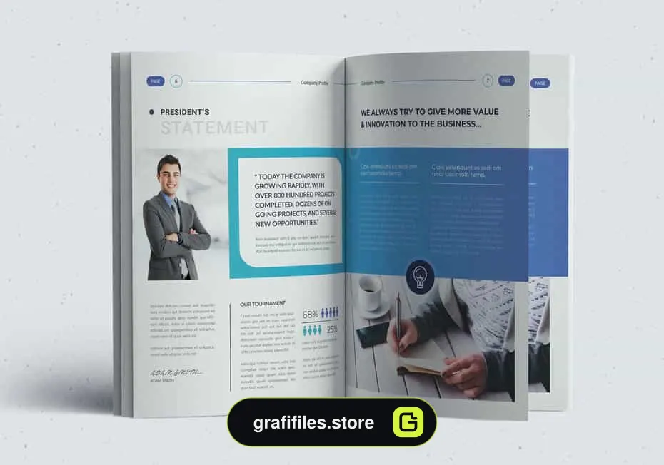 دانلود قالب آماده ورد نمونه کار شرکتی The Company Profile Word Template - 4 قالب آماده ورد نمونه کار شرکتی The Company Profile Word Template