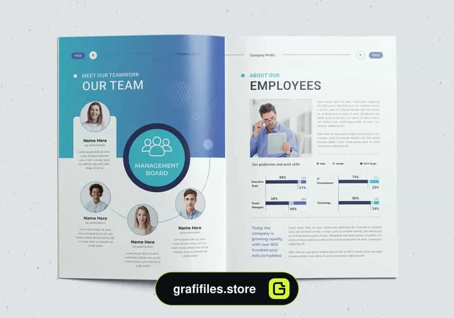 دانلود قالب آماده ورد نمونه کار شرکتی The Company Profile Word Template - 6 قالب آماده ورد نمونه کار شرکتی The Company Profile - 5