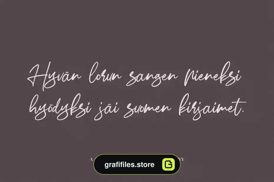 دانلود فونت انگلیسی دست نویس Agetien - Handwritten Font - 4 فونت انگلیسی دست نویس Agetien - Handwritten Font - 3