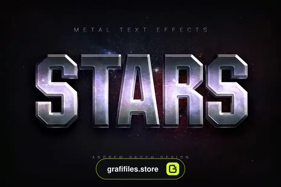 دانلود افکت متن فلزی Metal Text Effects - 4 افکت متن فلزی Metal Text Effects - 3