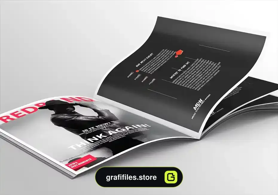 دانلود طرح لایه باز مجله Realistic Magazine PSD Template - 10 طرح لایه باز مجله Realistic Magazine PSD Template - 9
