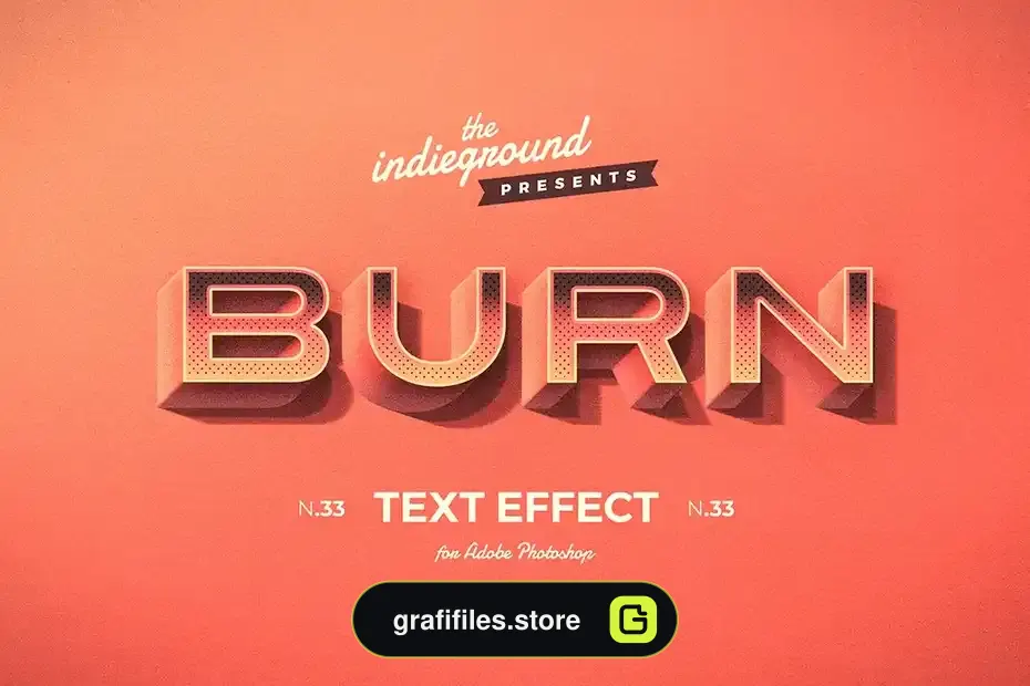 دانلود افکت متن رترو وینتیج Retro Vintage Text Effect N.33 - 4 افکت متن رترو وینتیج - 3