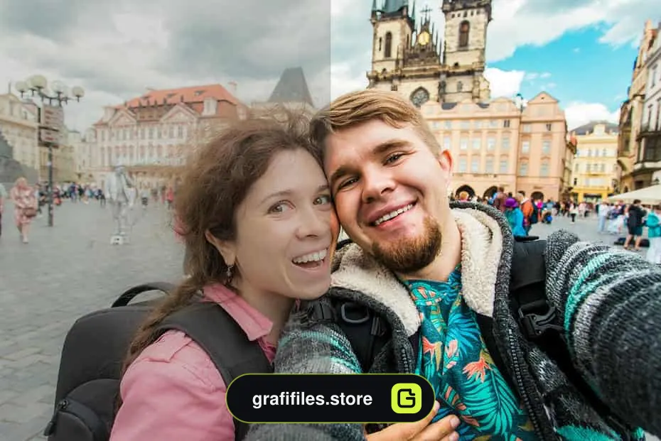 پریست روتوش عکس سلفی در لایت روم موبایل - SELFIE Mobile Lightroom Presets - 8 پریست سلفی - 7