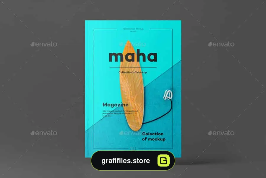 موکاپ مجله A4 Magazine Mock-up 4