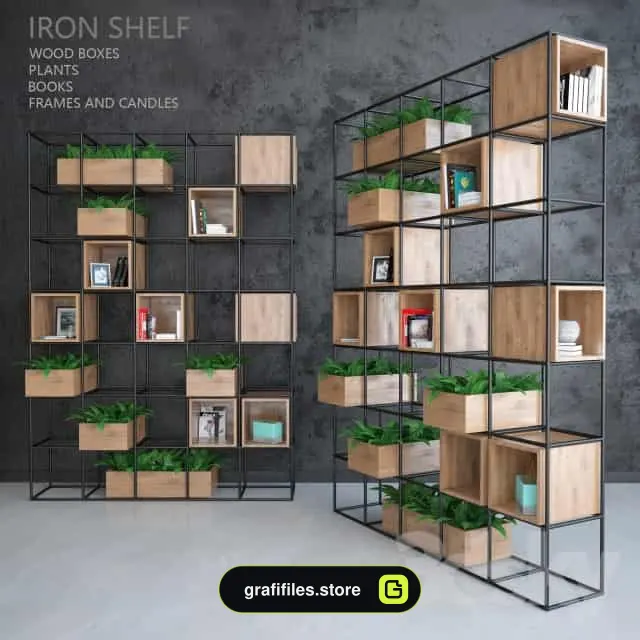 دانلود مدل سه بعدی کتابخانه از Pro 3DSky - 2 مدل سه بعدی کتابخانه