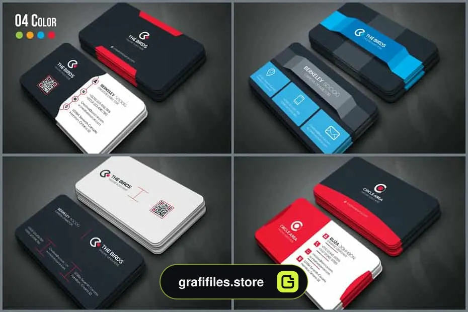 فایل لایه باز کارت ویزیت Full & Finel Business Cards Bundle